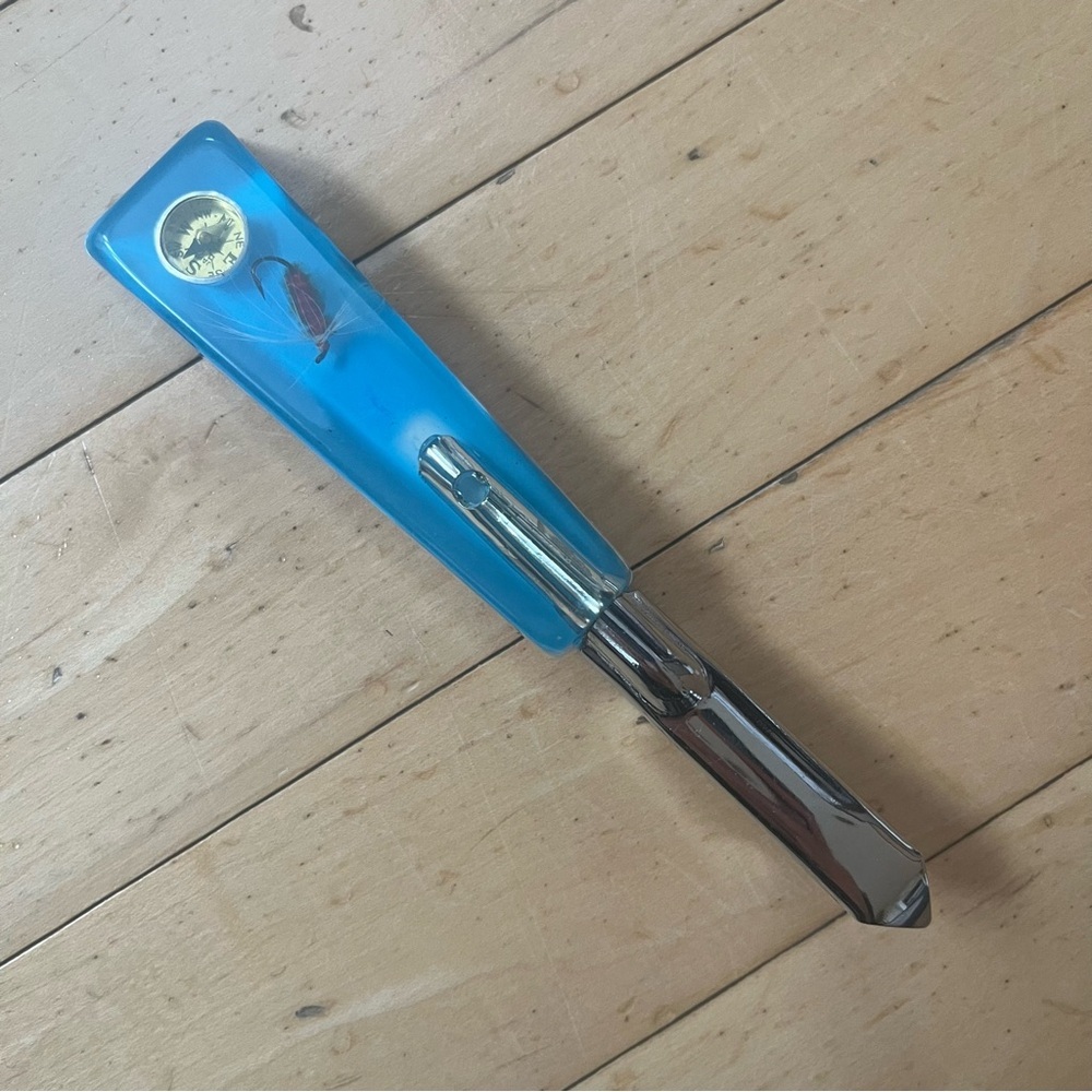 Vintage Bottle Opener With Compass And Fishing Lure Outdoors